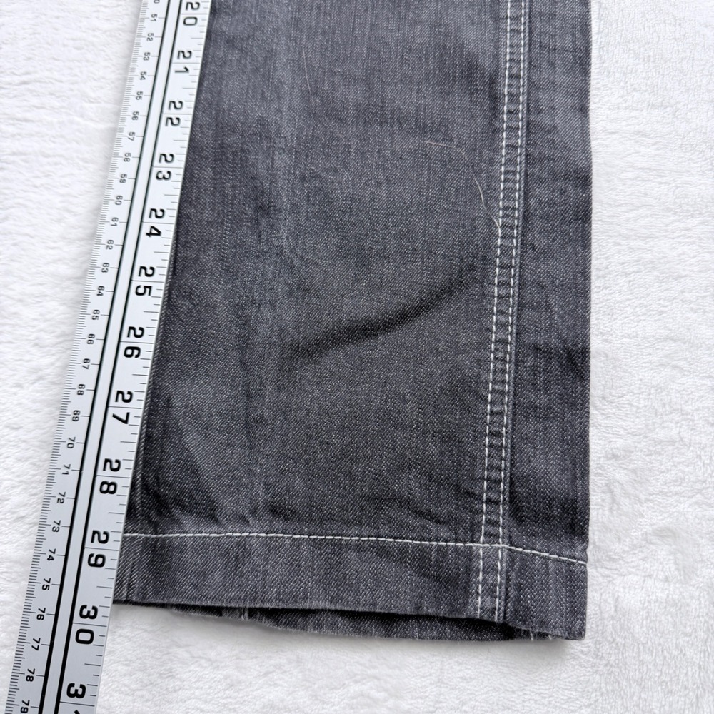 Laurel Straight Leg Jeans Dark Wash Contrast Stitch Denim Size 38 - Picture 9 of 11